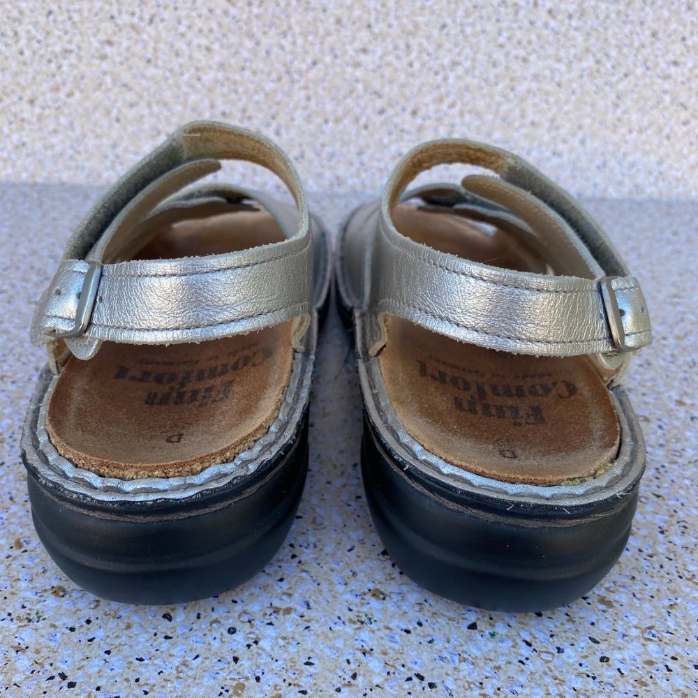 FINN COMFORT Strap Sandals Sling Back Leather Comfort Size 37 - Picture 8 of 16